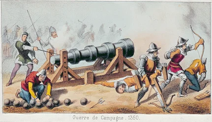 French artillery from the 14th and 15th centuries (detail)